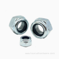 Galvanized hexagonal self-locking nut DIN985